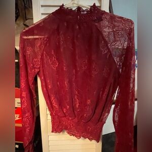 Red top, size small, brand: Jolie & Joy